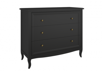 Комод 3 ящика М401BL Black