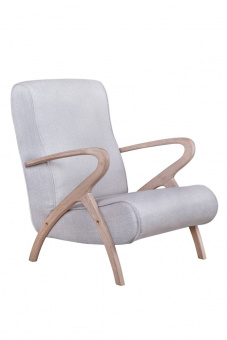Низкое кресло Fobos light grey