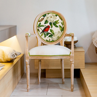 Полукресло «Цветущая аристократка» (лайт голд), версия 1