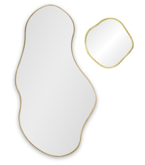 Lake Panno Gold (Лэйк) Сет из 2-х зеркал 58*110, Ø41 см