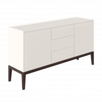 Комод широкий 3 ящика и 2 фасада MRS404W Белый