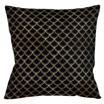 Интерьерная подушка «Чешуйки двойные» (ночь)