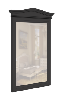 Зеркало прямоугольное(вертикальное) М106BL Black