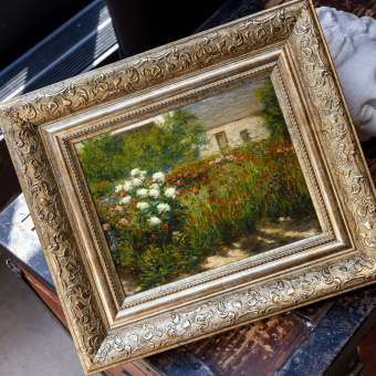 Джон Лесли Брек «Сад в Живерни», картина в раме