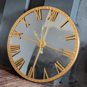 Часы зеркальные «Энтони» (голд)