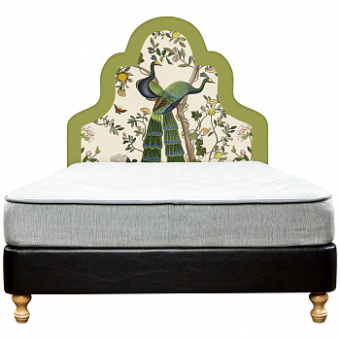 Изголовье для кровати «Индокитайский зелёный павлин»