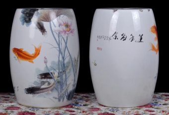 Керамический табурет Карп