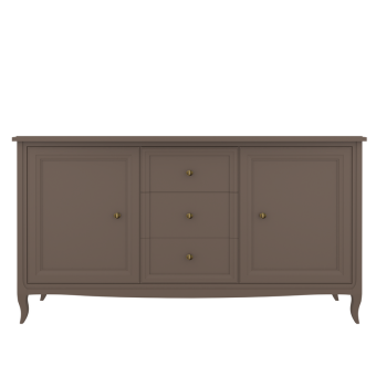 Комод широкий 3 ящика и 2 двери М403Q Quartz