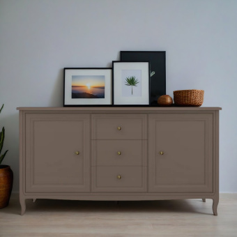 Комод широкий 3 ящика и 2 двери М403Q Quartz