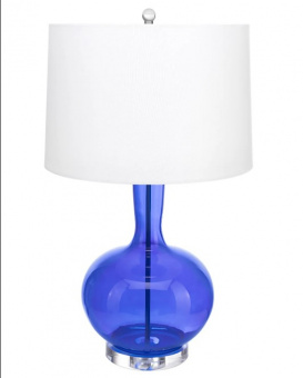 Синяя настольная лампа “Эверли”
