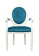 Мягкий стул с подлокотниками Volker Arm Blue and White