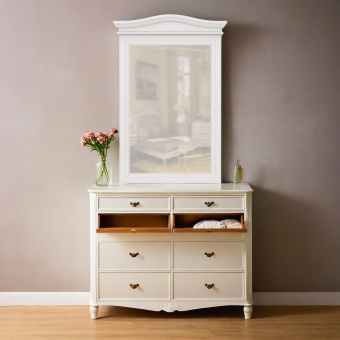 Зеркало прямоугольное(вертикальное)  М106W White