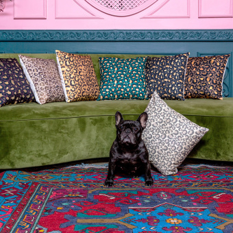 Интерьерная подушка «Леопард» (шоколад)