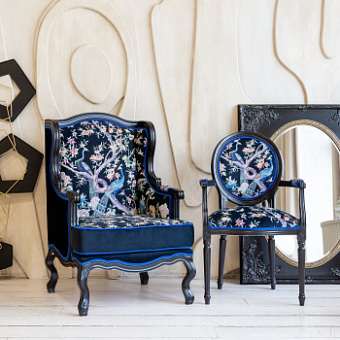 Полукресло «Императорский сад» black