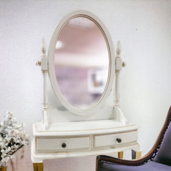 Зеркало H809 (M01) Белый с эффектом старения