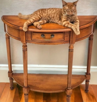 Консоль полукруглая H834 (D71) Итальянский орех