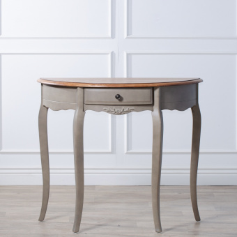 ST9324-GREY Стол-консоль овальный Belveder, серый