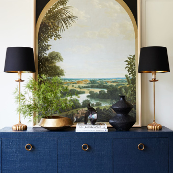 Настольная лампа “Грант” с черным абажуром