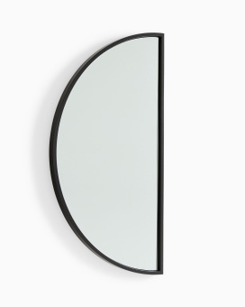 Чёрное настенное зеркало “Омаха”