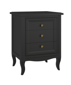 Тумба прикроватная 3 ящика М303BL Black
