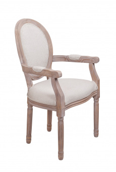 Мягкий стул с подлокотниками Volker Arm Beige V2