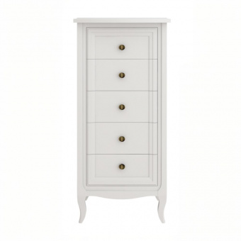 Комод высокий 5 ящиков М315W White