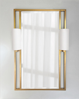 Золотое зеркало с бра “Дуглас”