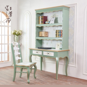 Письменный стол с надстройкой, Зеленый