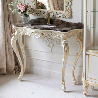 Консоль Беатрис для ванной четыре ножки