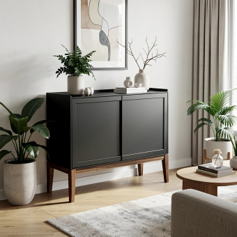 Комод 2 двери MRS404BL Черный