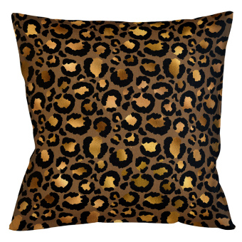 Интерьерная подушка «Леопард» (шоколад)