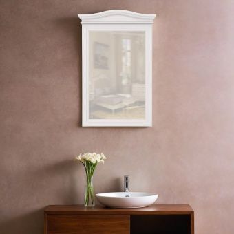 Зеркало прямоугольное(вертикальное)  М106W White