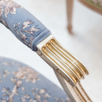 Кресло (стул с подлокотниками) «Эстер» blue