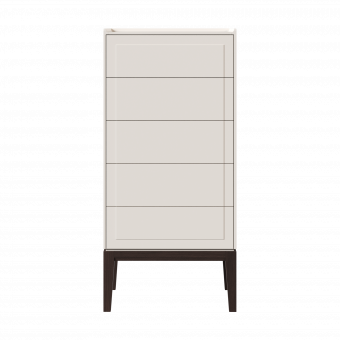 Комод высокий 5 ящиков MRS315W Белый