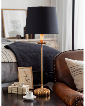 Настольная лампа “Грант” с черным абажуром