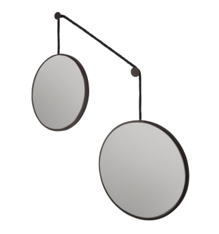 Balance M Black (Баланс) Зеркала на подвесе в тонкой раме 90*80 см