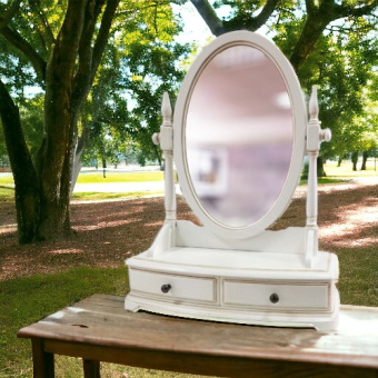 Зеркало H809 (M01) Белый с эффектом старения