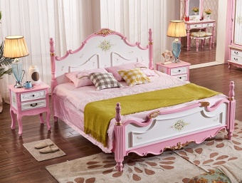 Кровать Fleur chantante, 150*200, Розовая