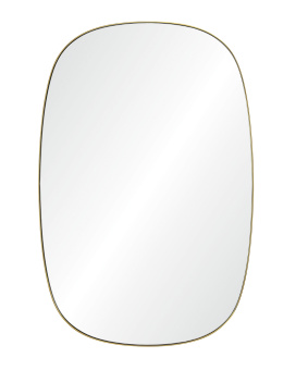 Золотое настенное зеркало “Вейл”