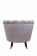 Низкое кресло ракушка Pearl Grey на черных ножках Низкое кресло ракушка Pearl Grey на черных ножках