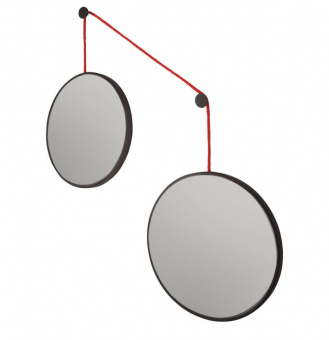 Balance M Black (Баланс) Зеркала на подвесе в тонкой раме 90*80 см