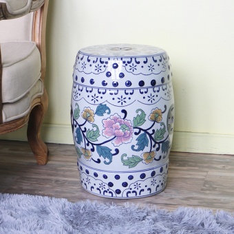 Табурет керамический  QHD012, Цветок