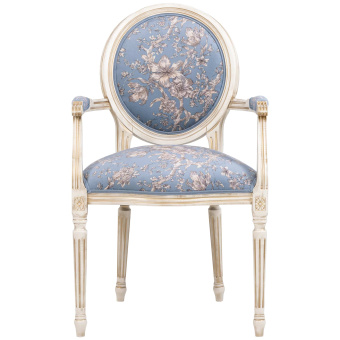 Кресло (стул с подлокотниками) «Эстер» blue