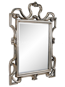 Зеркало в резной раме King Silver (Кинг), 75*90 см