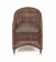"Равенна" плетеное кресло из искусственного ротанга, цвет коричневый с серой подушкой