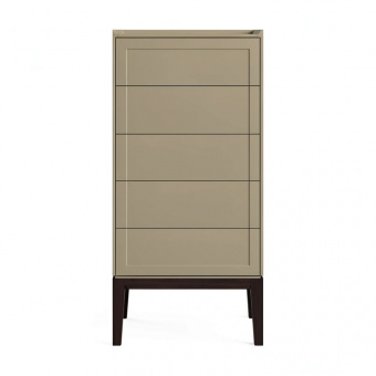 Комод высокий 5 ящиков MRS315Q Каменно-серый