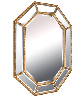 Зеркало в раме Diamond Gold (Даймонд), 90*120 см