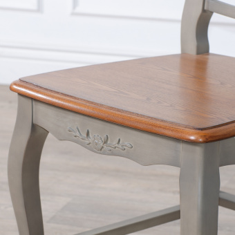 ST9308-GREY Стул с деревянным сиденьем Belveder серый