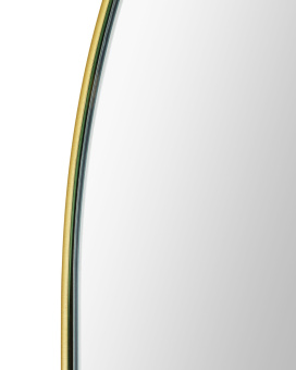 Золотое овальное зеркало “Рейли”