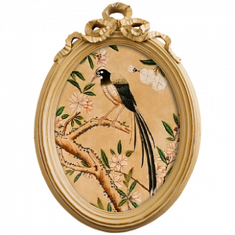 Картина на холсте «Шинуазри», версия 2, в раме «Бернадетт»